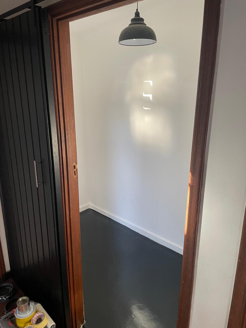 Sliding wooden door installation