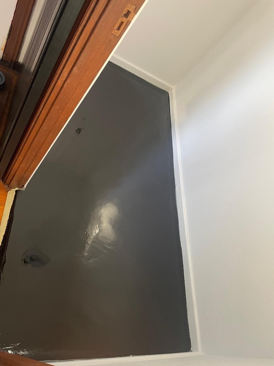 Wooden door finish detail